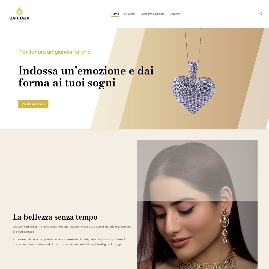 Anteprima del sito Gioielleria Barraja