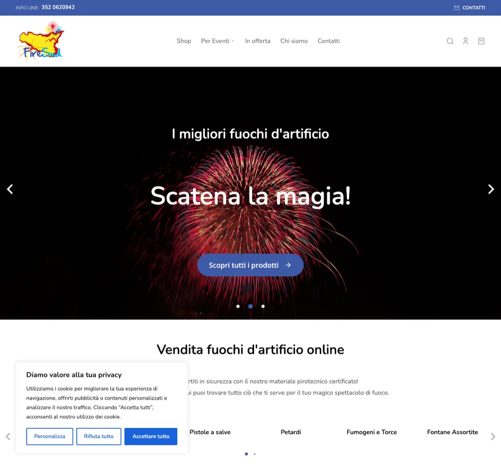 Anteprima del sito FireSud