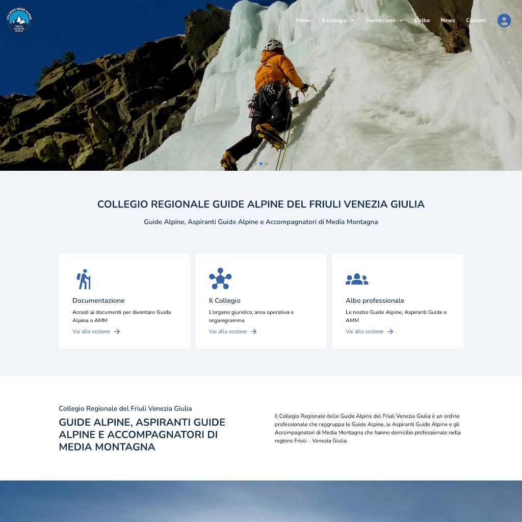 Anteprima del sito Guide Alpine FVG