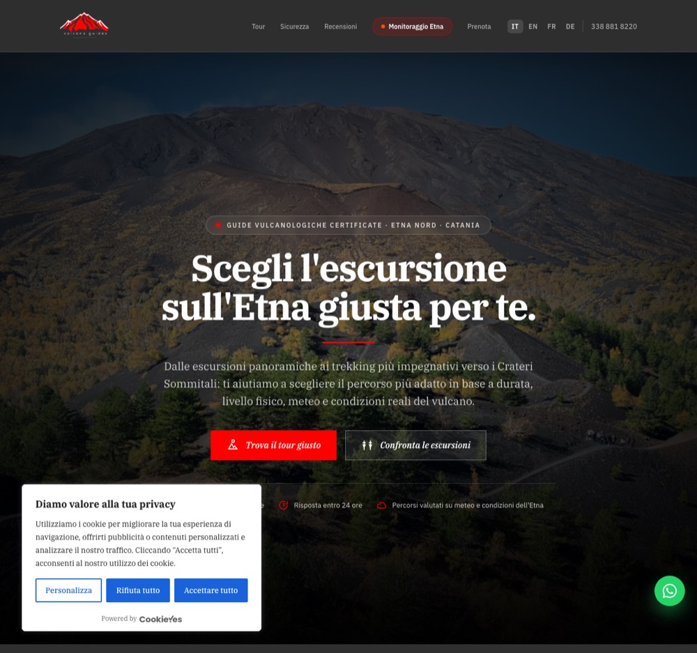 Anteprima del sito Guide Etna